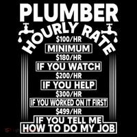 Plumber Hourly Rate Long Sleeve Shirt thumb 2