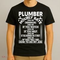 Plumber Hourly Rate T-Shirt thumb 3