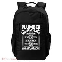Plumber Hourly Rate Backpack thumb 0