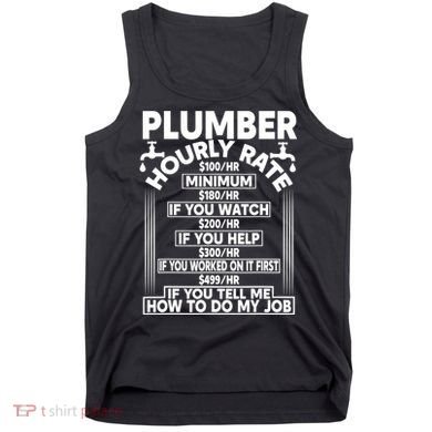 Plumber Hourly Rate Tank Top