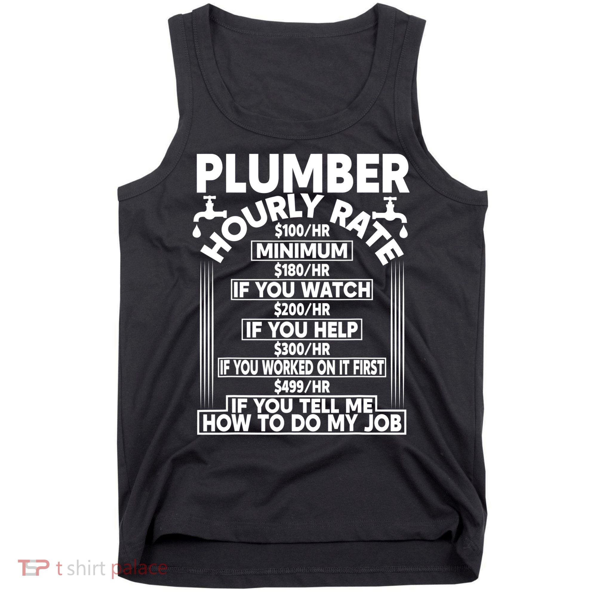 Plumber Hourly Rate Tank Top