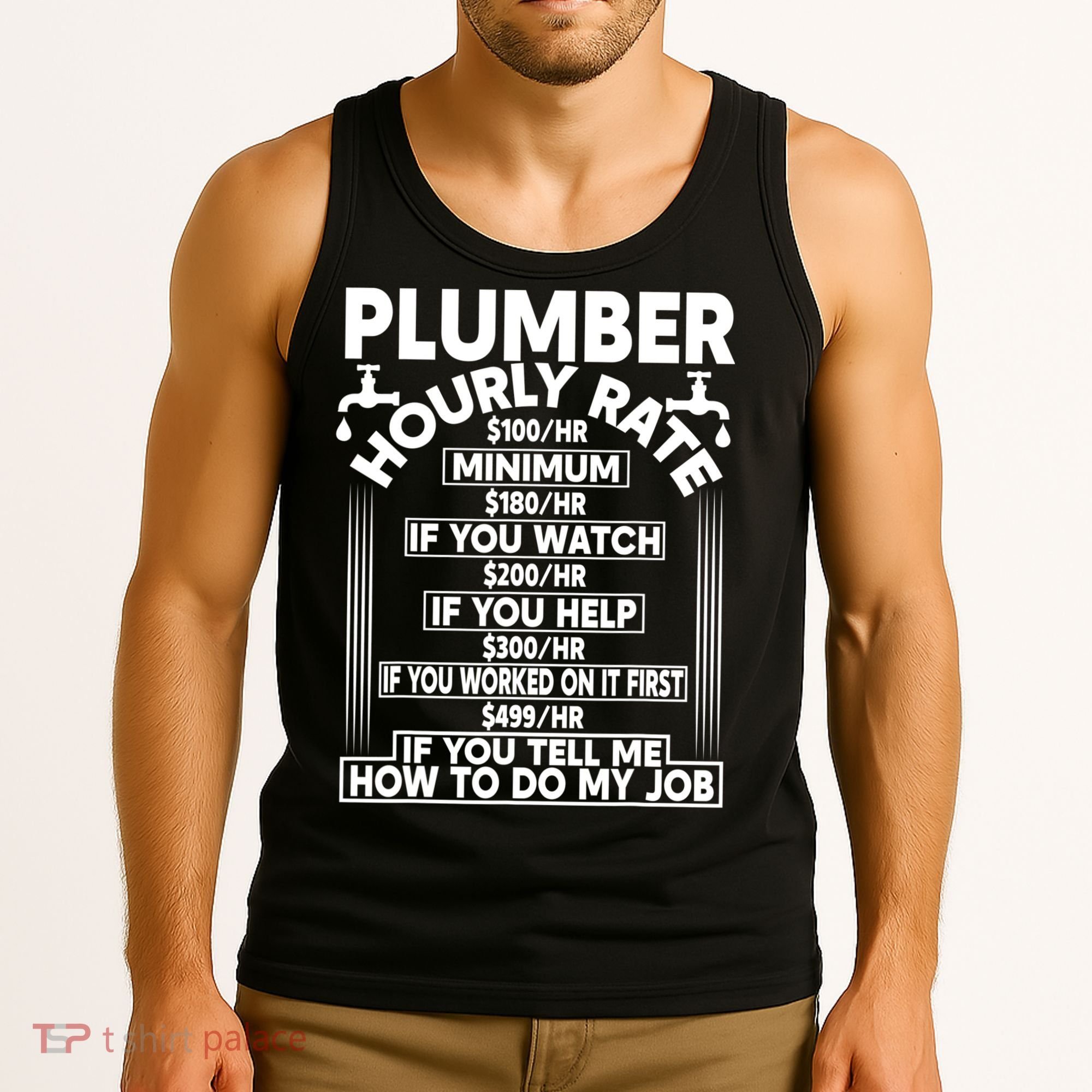 Plumber Hourly Rate Tank Top