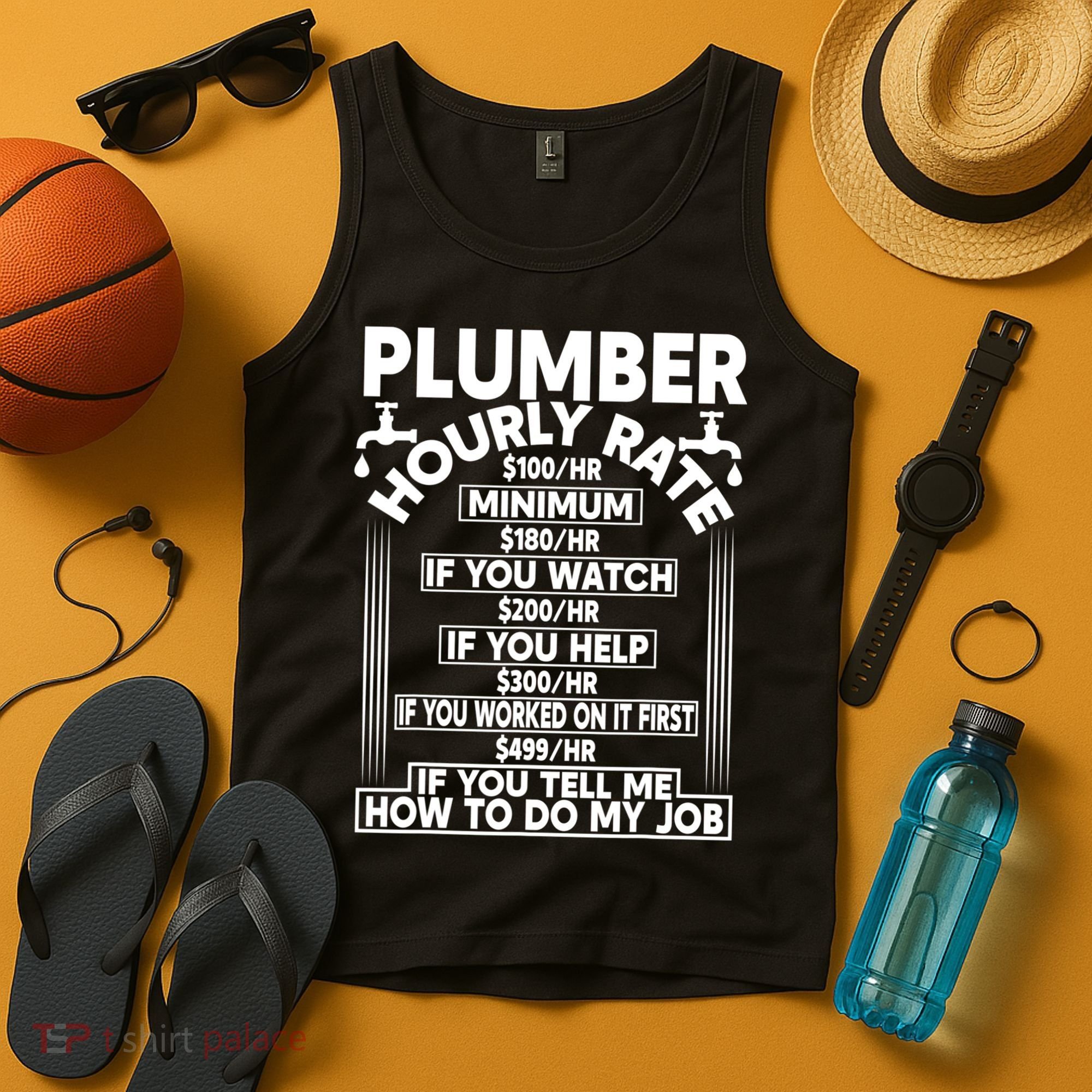 Plumber Hourly Rate Tank Top