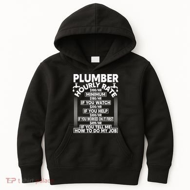 Plumber Hourly Rate Kids Hoodie