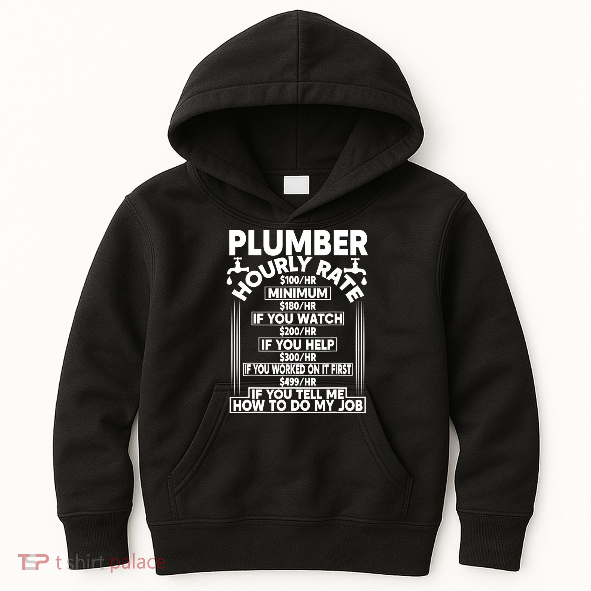 Plumber Hourly Rate Kids Hoodie