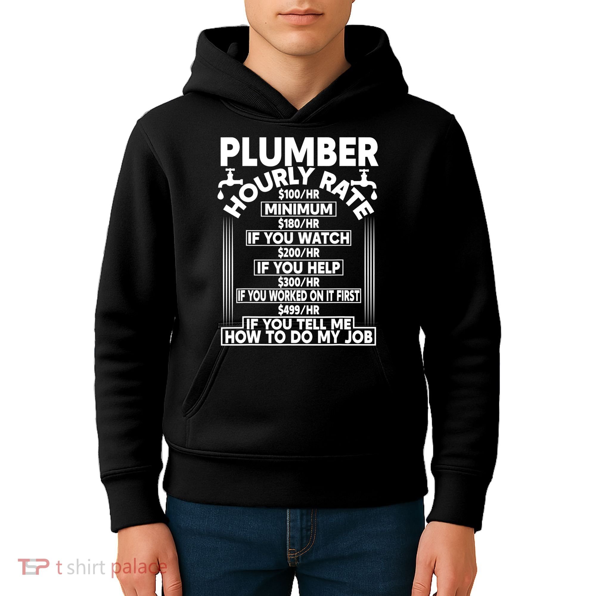 Plumber Hourly Rate Kids Hoodie