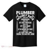 Plumber Hourly Rate Kids T-Shirt thumb 0