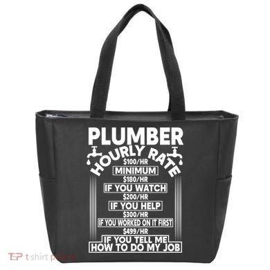 Plumber Hourly Rate Tote Bag