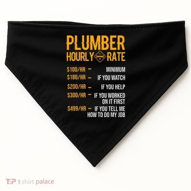 Plumber Hourly Rate Plumber USA-Made Doggie Bandana