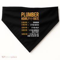 Plumber Hourly Rate Plumber USA-Made Doggie Bandana thumb 0