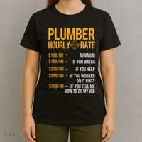 Plumber Hourly Rate Plumber T-Shirt thumb 4