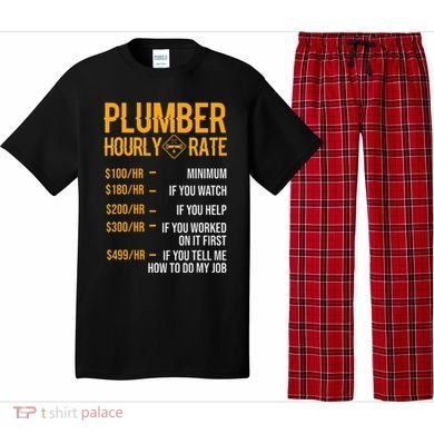 Plumber Hourly Rate Plumber Pajama Set