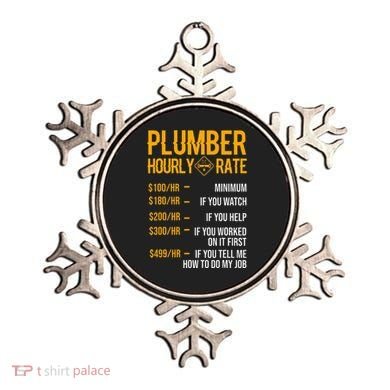 Plumber Hourly Rate Plumber Ornament