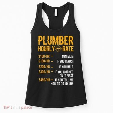 Plumber Hourly Rate Plumber Women's Tank Top