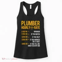 Plumber Hourly Rate Plumber Women's Tank Top thumb 0