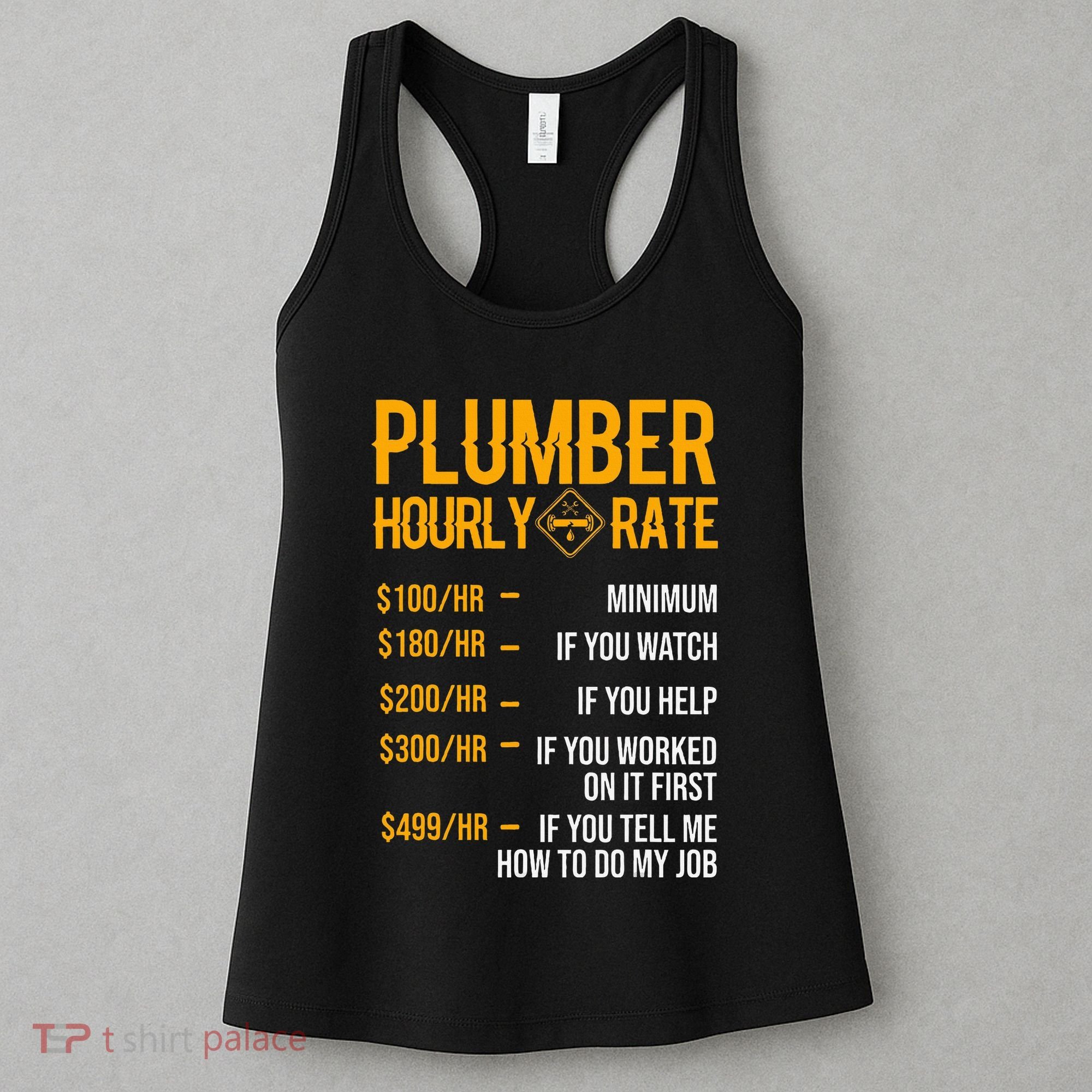 Plumber Hourly Rate Plumber Women's Tank Top