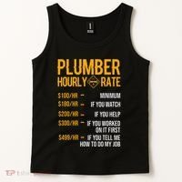 Plumber Hourly Rate Plumber Tank Top thumb 2