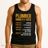 Plumber Hourly Rate Plumber Tank Top thumb 3