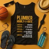 Plumber Hourly Rate Plumber Tank Top thumb 4