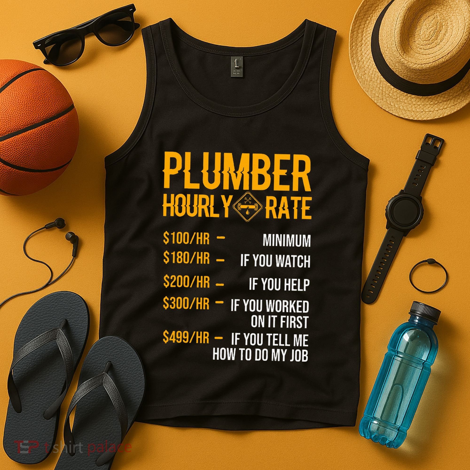 Plumber Hourly Rate Plumber Tank Top