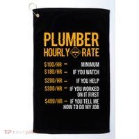 Plumber Hourly Rate Plumber Golf Towel thumb 0