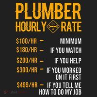 Plumber Hourly Rate Plumber Golf Towel thumb 3