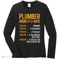 Plumber Hourly Rate Plumber Women's Long Sleeve Shirt thumb 0