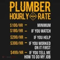 Plumber Hourly Rate Plumber Women's Long Sleeve Shirt thumb 2