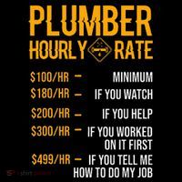 Plumber Hourly Rate Plumber Women's T-Shirt thumb 6
