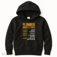 Plumber Hourly Rate Plumber Kids Hoodie thumb 0