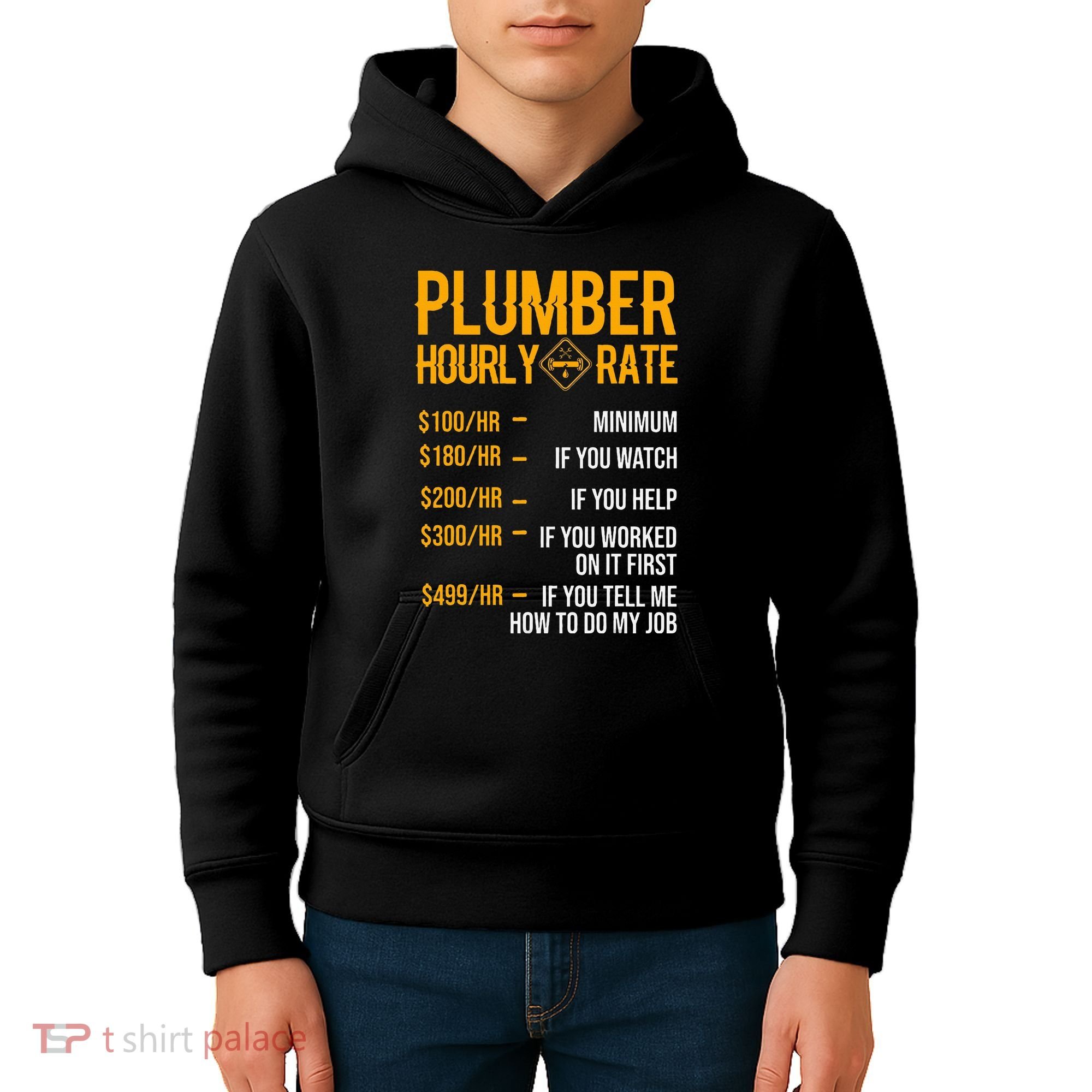Plumber Hourly Rate Plumber Kids Hoodie