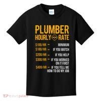 Plumber Hourly Rate Plumber Kids T-Shirt thumb 0