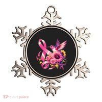 Pink_ Hummingbird Sunflower Breast Cancer Awareness Support Ornament thumb 0