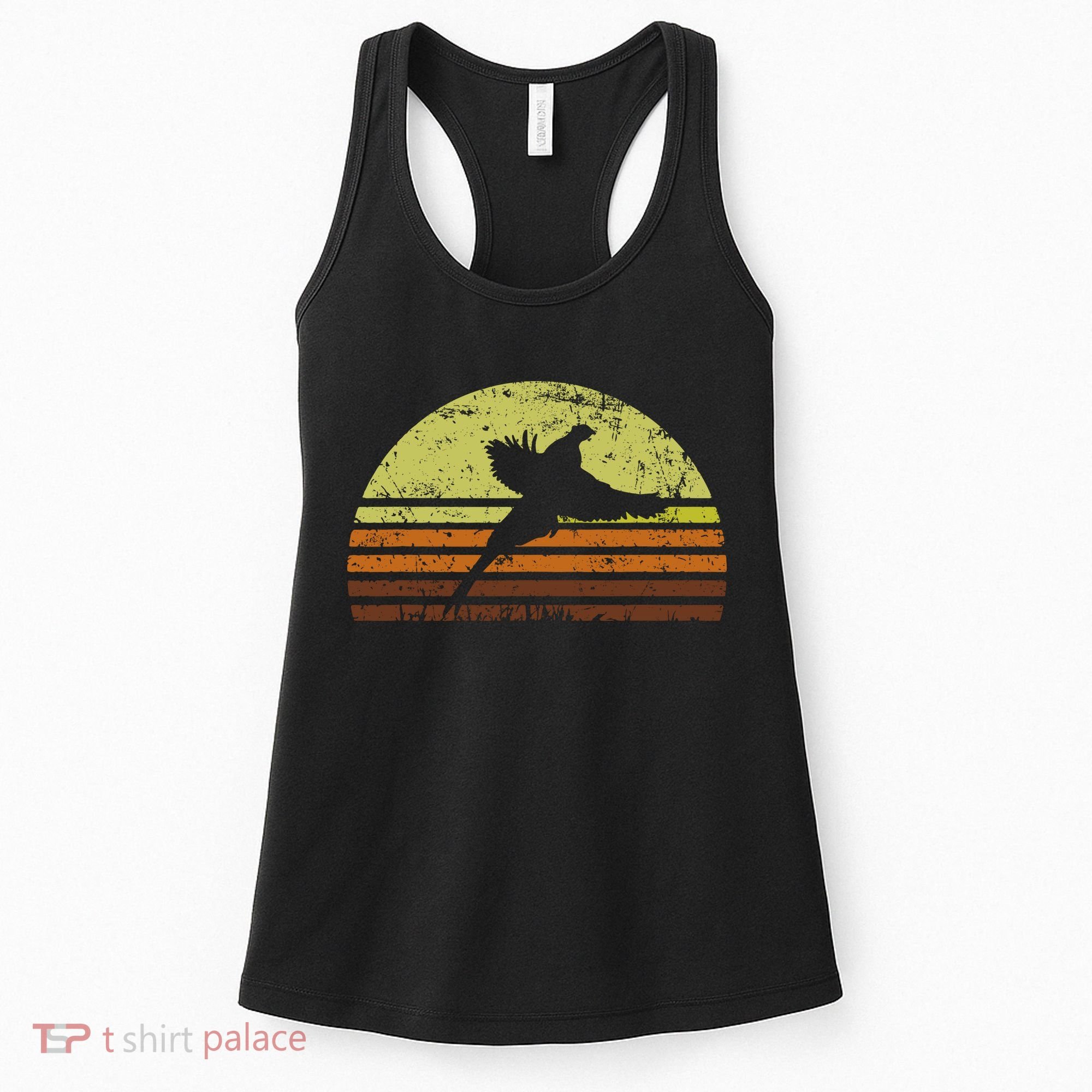Pheasant Hunting South Dakota Upland Bird Game Hunter Retro Women's Tank Top