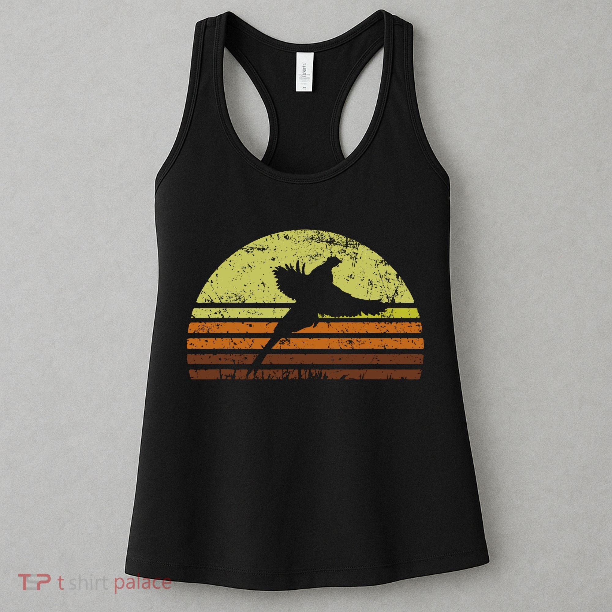 Pheasant Hunting South Dakota Upland Bird Game Hunter Retro Women's Tank Top