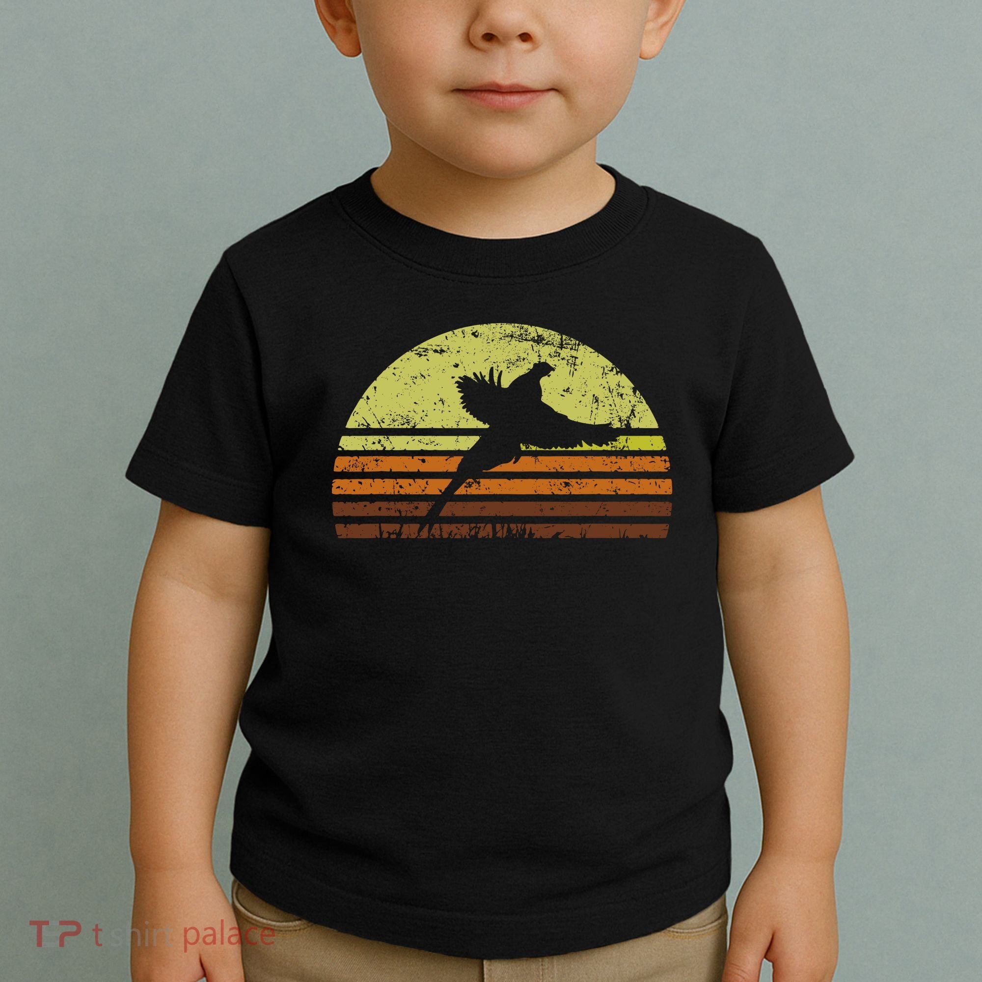 Pheasant Hunting South Dakota Upland Bird Game Hunter Retro Toddler T-Shirt