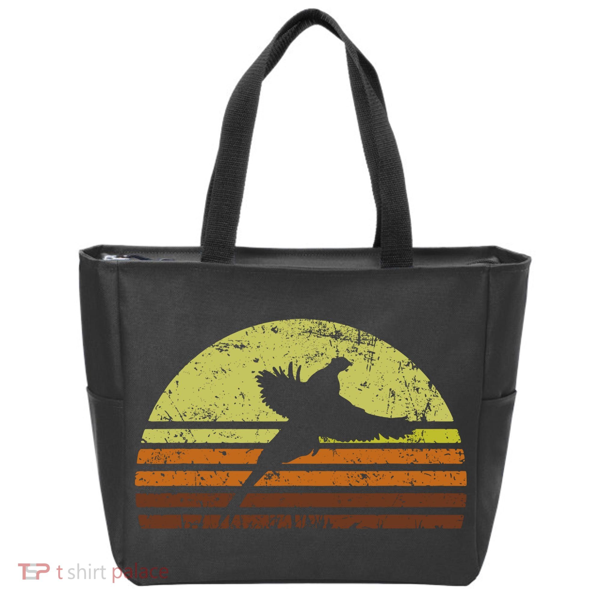 Pheasant Hunting South Dakota Upland Bird Game Hunter Retro Tote Bag
