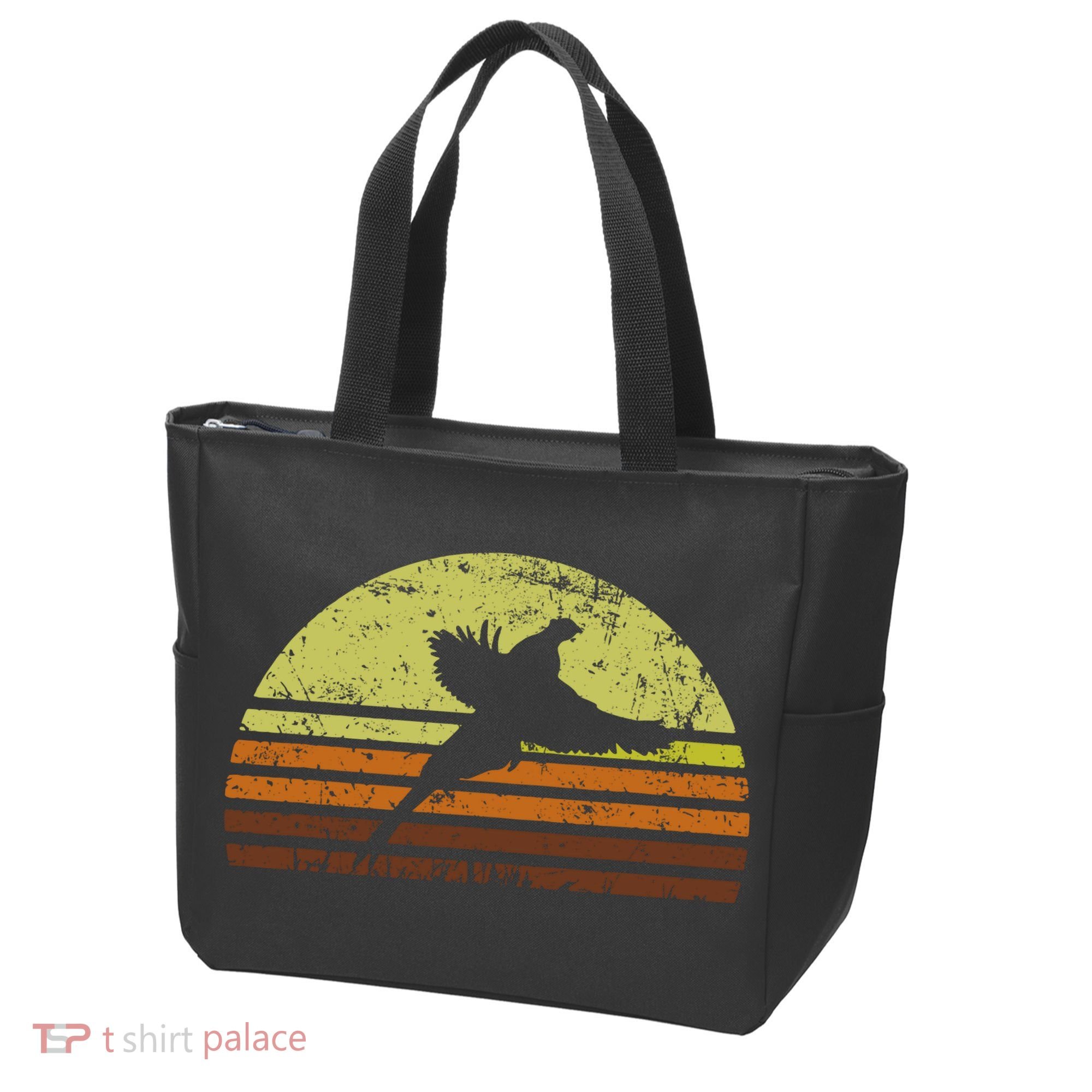 Pheasant Hunting South Dakota Upland Bird Game Hunter Retro Tote Bag