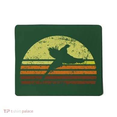 Pheasant Hunting South Dakota Upland Bird Game Hunter Retro Mousepad