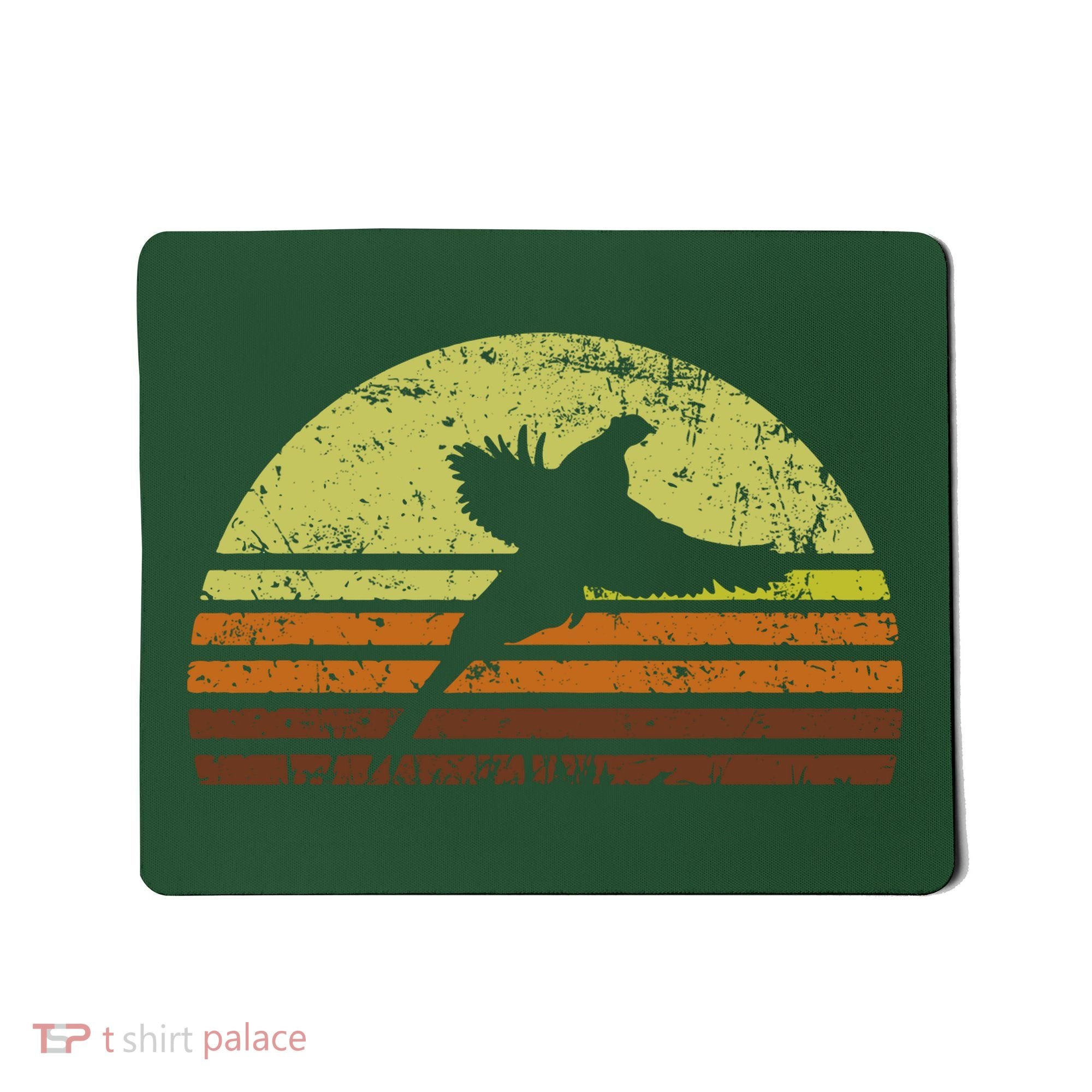 Pheasant Hunting South Dakota Upland Bird Game Hunter Retro Mousepad