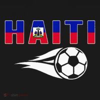Proud Haiti Soccer Fans Jersey Haitian Flag Football Lovers T-Shirt thumb 7