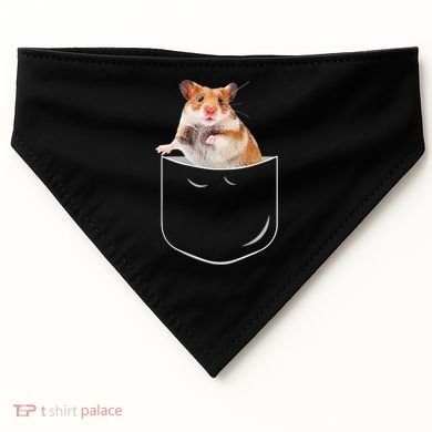 Pocket Hamster Shirt, Funny Hamster In Pocket Gift Tshirt TShirt USA-Made Doggie Bandana