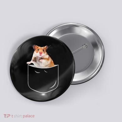 Pocket Hamster Shirt, Funny Hamster In Pocket Gift Tshirt TShirt Button