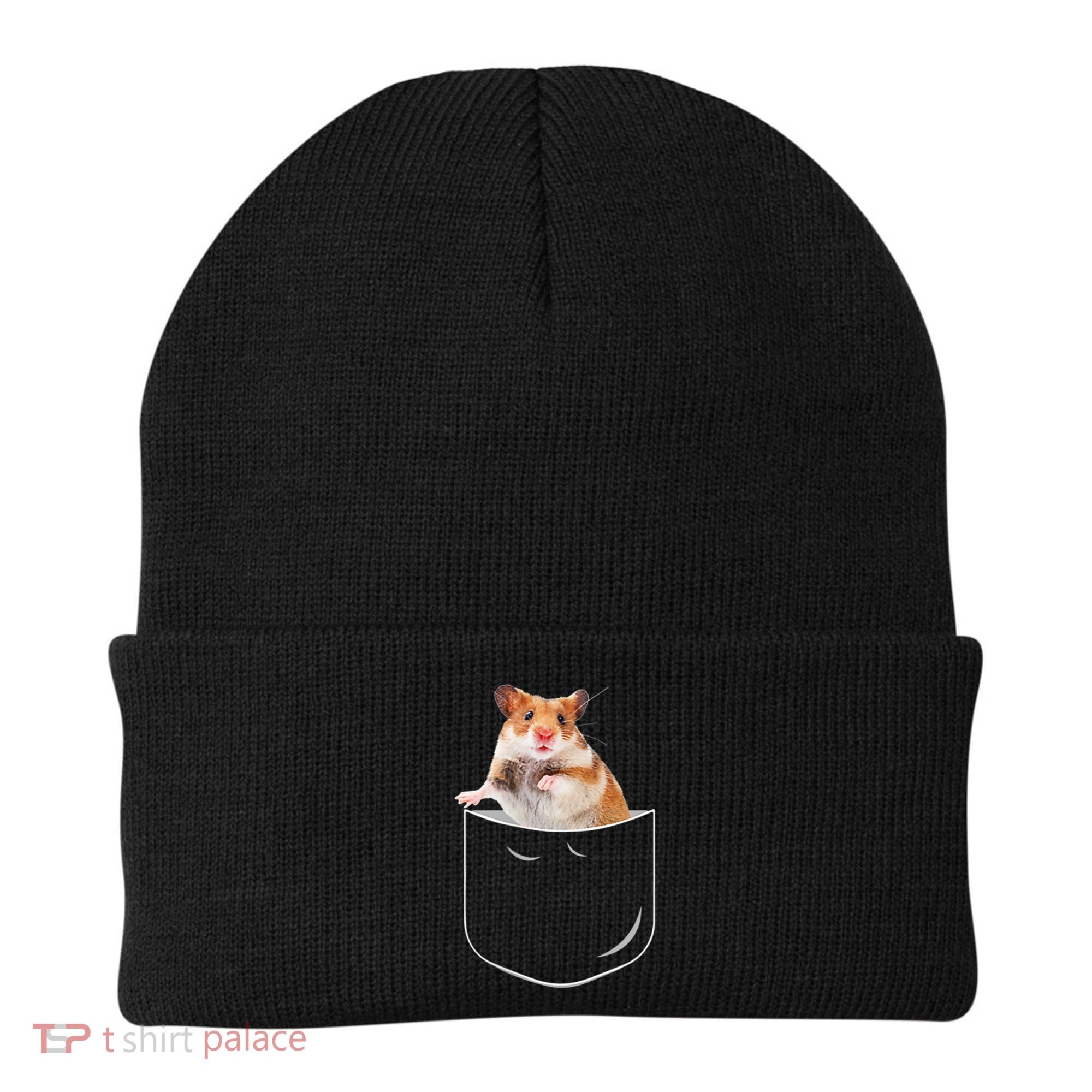 Pocket Hamster Shirt, Funny Hamster In Pocket Gift Tshirt TShirt Beanie