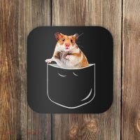 Pocket Hamster Shirt, Funny Hamster In Pocket Gift Tshirt TShirt Coaster thumb 0