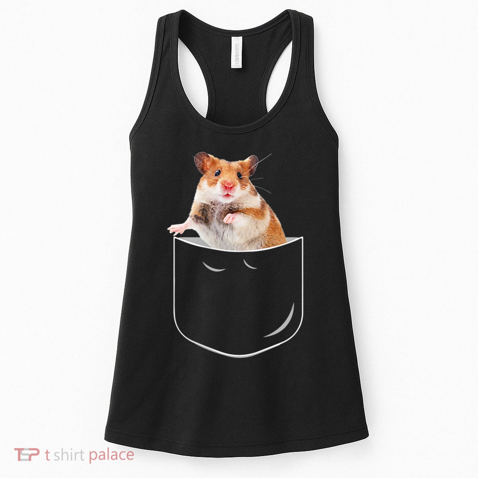 Pocket Hamster Shirt, Funny Hamster In Pocket Gift Tshirt TShirt Women's Tank Top