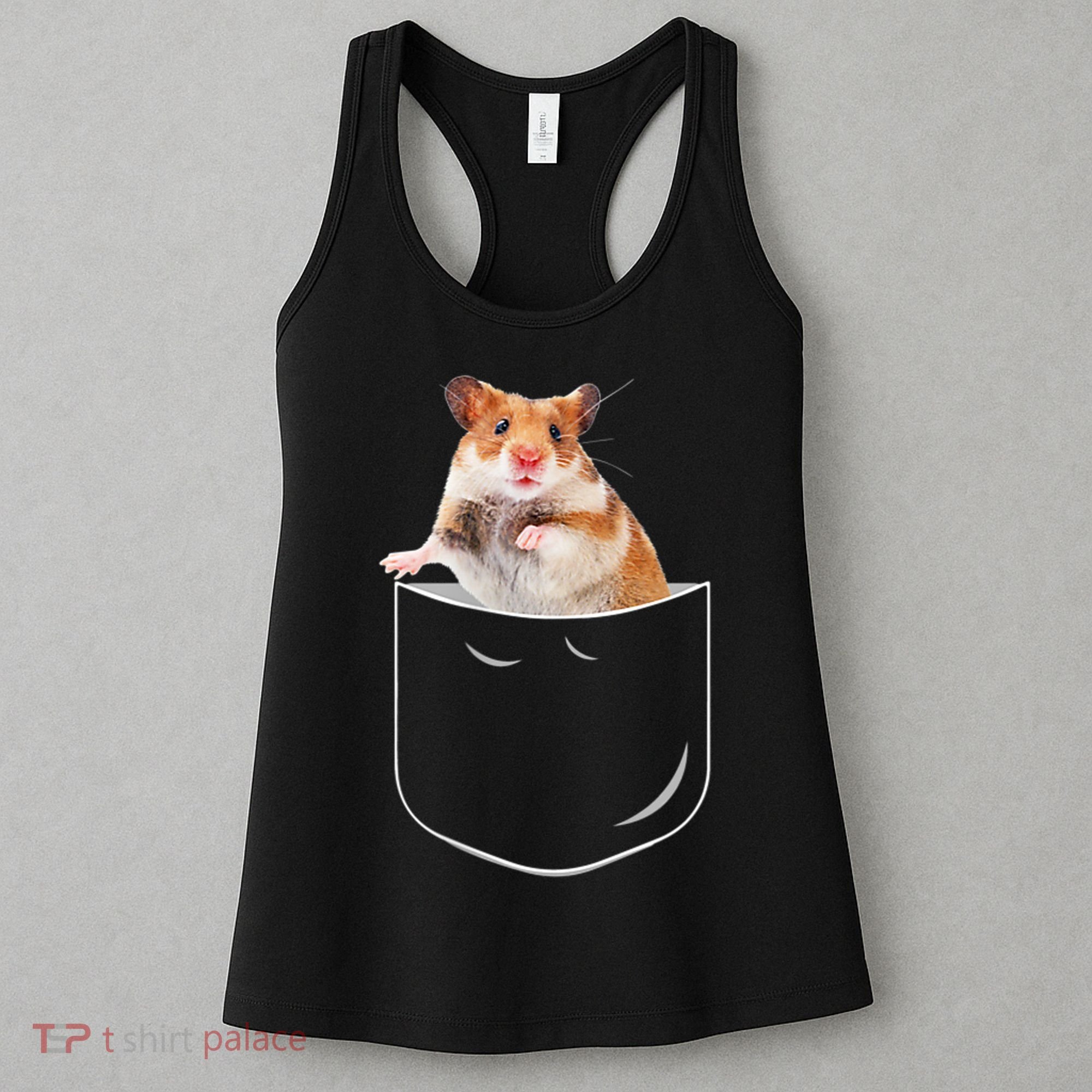 Pocket Hamster Shirt, Funny Hamster In Pocket Gift Tshirt TShirt Women's Tank Top