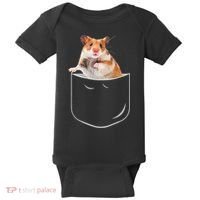Pocket Hamster Shirt, Funny Hamster In Pocket Gift Tshirt TShirt Baby Bodysuit thumb 0