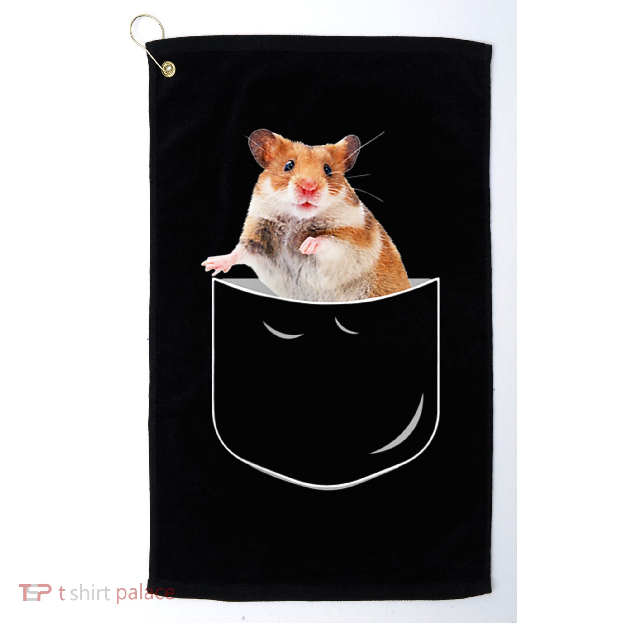 Pocket Hamster Shirt, Funny Hamster In Pocket Gift Tshirt TShirt Golf Towel