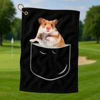 Pocket Hamster Shirt, Funny Hamster In Pocket Gift Tshirt TShirt Golf Towel thumb 1